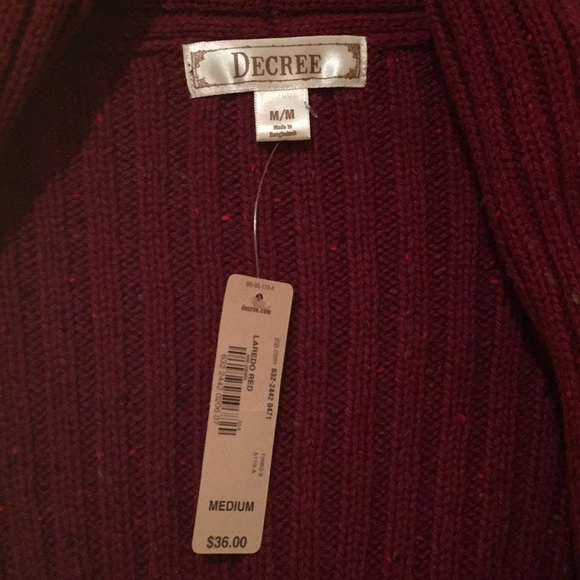 NWT Decree sweater cape SZ-M - Picture 3 of 6